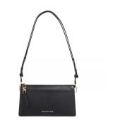 Michael Kors Lyxig Svart Läder Crossbody-väska Black, Dam