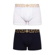 Versace Boxers tvåpack med Medusa Black, Herr