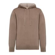 Boggi Milano Hoodie i en blandning av ull, nylon och bomull Beige, Her...