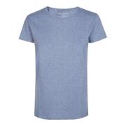 Majestic Filatures Avslappnad Rund Hals T-shirt Blue, Dam