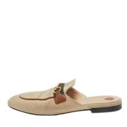 Gucci Vintage Pre-owned Canvas mules Beige, Dam