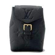 Louis Vuitton Vintage Pre-owned Laeder axelremsvskor Black, Dam