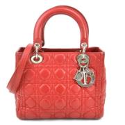 Dior Vintage Pre-owned Laeder dior-vskor Red, Dam