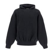 Fear Of God Oversized Stickad Hoodie Gray, Herr