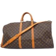 Louis Vuitton Vintage Pre-owned Tyg louis-vuitton-vskor Brown, Dam