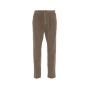 Cruna Brun Slim-Fit Bomullsbyxor Aw24 Brown, Herr