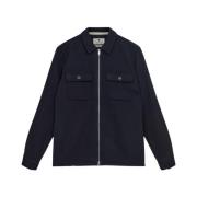 Anerkjendt Blå Heavy Twill Overshirt Blue, Herr