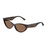 Jimmy Choo Cat-Eye Solglasögon Brun Havana Acetat Brown, Dam