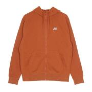 Nike Sportig Huva med Dragkedja French Terry Orange, Herr