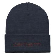 Carhartt Wip Script Beanie Ullmössa Blue, Unisex