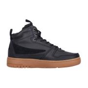 Fila Svart High-Top Sneaker Snörning Black, Herr