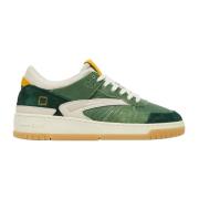 D.a.t.e. Grön Läder Sneakers Turnering Stil Green, Herr