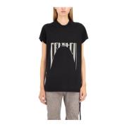 Rick Owens Svart Pearl T-shirt Level Black, Dam