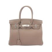 Hermès Vintage Pre-owned Laeder totevskor Gray, Dam