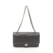 Chanel Vintage Pre-owned Canvas chanel-vskor Black, Dam