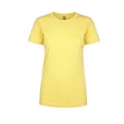 N21 Avslappnad Bomull T-shirt Yellow, Dam