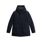 Woolrich Arctic Parka Melton Blue Blue, Herr