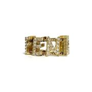 Fendi Vintage Pre-owned Tyg ringar Yellow, Dam