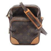 Louis Vuitton Vintage Pre-owned Canvas axelremsvskor Brown, Dam