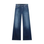 Dondup Klassiska Denim Jeans för Vardagsbruk Blue, Dam