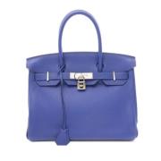 Hermès Vintage Pre-owned Laeder handvskor Blue, Dam