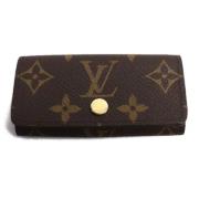 Louis Vuitton Vintage Pre-owned Tyg nyckelhllare Brown, Dam