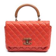 Chanel Vintage Pre-owned Laeder axelremsvskor Orange, Dam