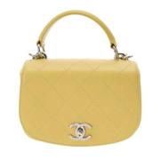 Chanel Vintage Pre-owned Laeder chanel-vskor Yellow, Dam