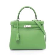 Hermès Vintage Pre-owned Laeder handvskor Green, Dam