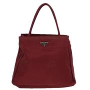 Prada Vintage Pre-owned Tyg prada-vskor Red, Dam