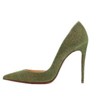 Christian Louboutin Pre-owned Pre-owned Tyg klackskor Green, Dam