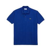 Lacoste Klassisk Pikétröja i Bomull Blue, Herr