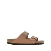 Birkenstock Arizona Vegan Birko-Flor Sandaler Brown, Herr