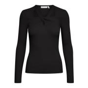 InWear V-neck Knitwear Black, Dam