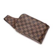 Louis Vuitton Vintage Pre-owned Belagd canvas axelremsvskor Brown, Dam