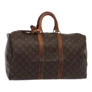 Louis Vuitton Vintage Pre-owned Canvas handvskor Brown, Dam