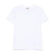 Semicouture Vit Bomull T-shirt Rund Hals Korta ärmar White, Dam