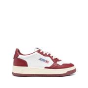 Autry Röda Sneakers med Panel Design Red, Herr