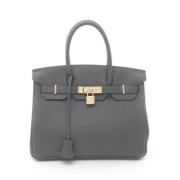 Hermès Vintage Pre-owned Laeder handvskor Gray, Dam