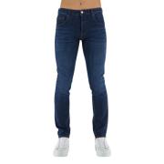 Don The Fuller Elegant Mörkblå Slim Fit Jeans Blue, Herr