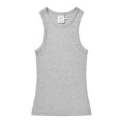 Munthe Grå Peach Top & T-shirt Gray, Dam