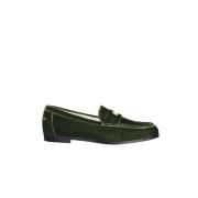 Ines De La Fressange Paris Elvire grön läderloafer Green, Dam