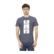 Baldinini Kortärmad Rund Hals T-shirt Gray, Herr