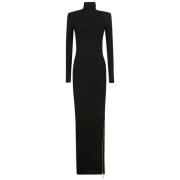 Elisabetta Franchi Svart Klänning Aw24 Dammode Black, Dam