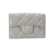 Chanel Vintage Pre-owned Laeder plnbcker Gray, Dam