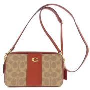 Coach Pre-owned Pre-owned Plast axelremsvskor Brown, Dam