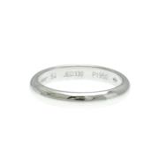 Cartier Vintage Pre-owned Platina ringar Gray, Unisex