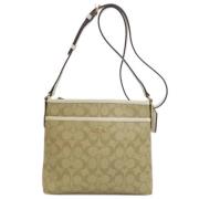 Coach Pre-owned Pre-owned Plast axelremsvskor Beige, Dam