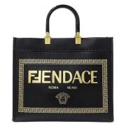 Fendi Vintage Pre-owned Laeder fendi-vskor Black, Dam