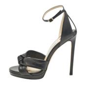 Jimmy Choo Pre-owned Pre-owned Laeder sandaler Black, Dam